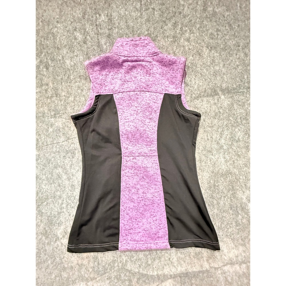 Powder River Outfitters Womens Purple Black Performance Fleece Vest Small NWT‎